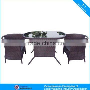 Leisure rattan furniture cafe table chair set coffee table chair CF1245