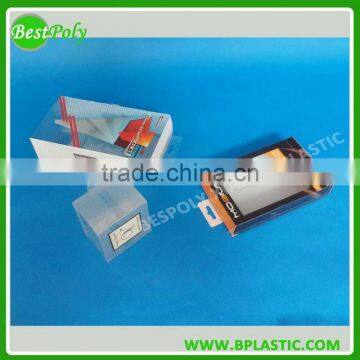 Pvc box packaging clear plastic folding box design