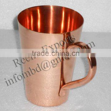 12 oz Copper Julep cup Copper Glass Copper Tumbler Solid Copper Mint Julep Cup Hammered cups