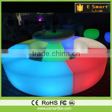 led wine table/led illuminated bar table/bar led furniture