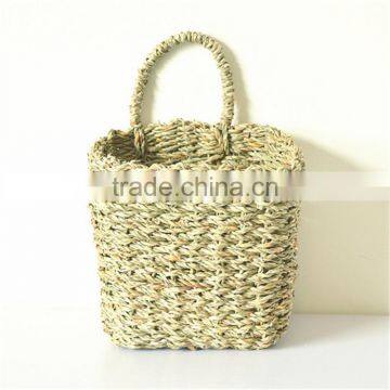 Wholesale Handmade Hanging Seagrass Basket With Handle photo-4