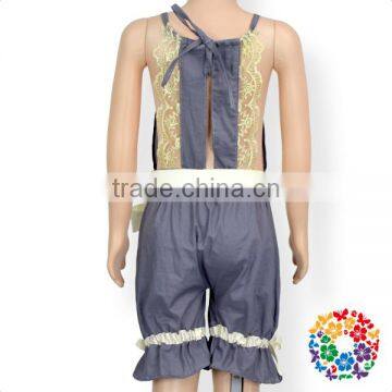 Fashion Baby Summer Smock Lace Flower Playsuit White Bowknot Long Baby Bodysuit Clothing photo-2