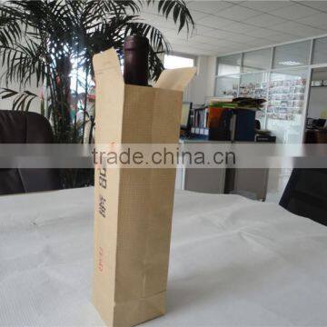 New Kraft Thread Paper Single Wine Bottle Paper Bags photo-5