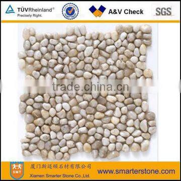 White Stone Pebbles Mosaic