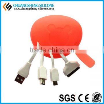 Multifunction Data Wire Case, Silicone Data Line Holder, Silicone Data Link Box photo-2