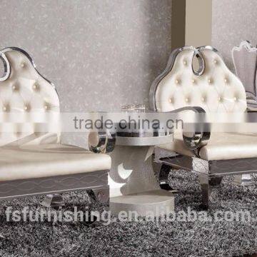 FS 062 luxury neoclassic chesterfield genuine leather leisure chair living room single chairs hotel room chair wedding furniture