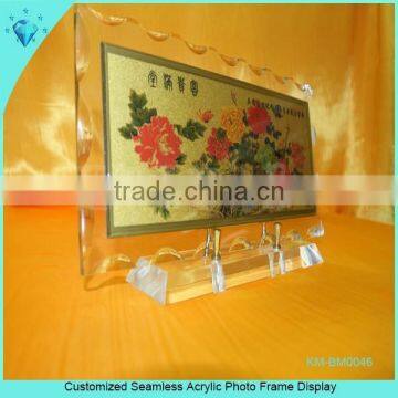 Customized Seamless Acrylic Photo Frame Display