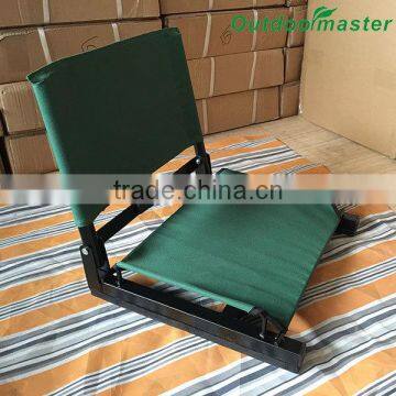 Portable Cheap Dark Green Folding Football Game Seat Cushion