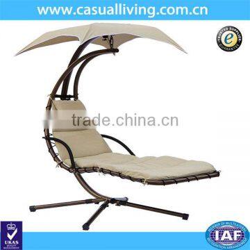 Hanging Chaise Lounger Chair Canopy Garden Porch Swing Hammock Chair