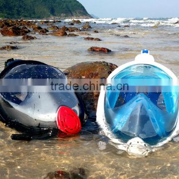 Foldable snorkel mask full face high qulity liquid silicone