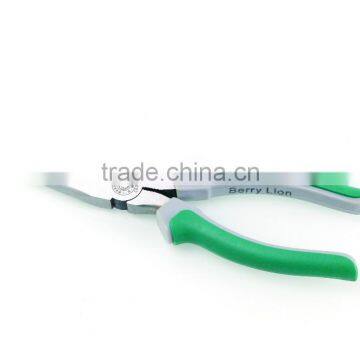 BERRYLION Rubber Handle 8'' Long Nose Clamp Pliers With Drop Forged Treatment photo-2