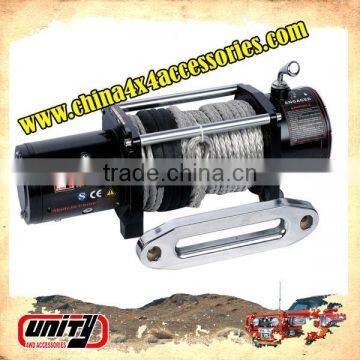 Unity manufacturer High Qaulity CE Approved 6075 KGS Durable Synthetic Rope Electric Winch Outdoor equipment for corolla