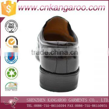 Made to Order Leather Upper Anti Slip Rubber Sole Officer Men Shoes photo-4