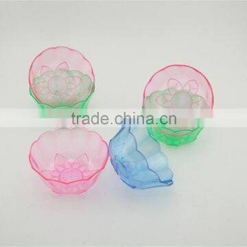 Clear Flower Shape Ice Cream Bowl photo-2