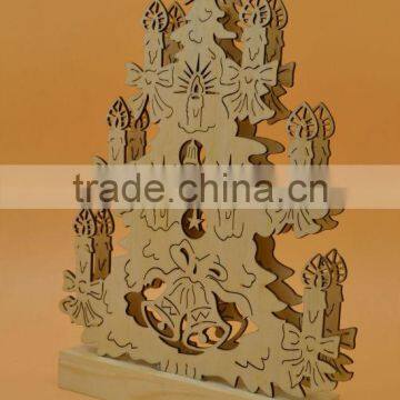 Wooden Christmas Decor Gift With Light photo-2