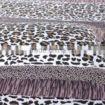 DISCOUNT!!2016 Reactive Printing Bedclothes New 3D Leopard Home Tetiles Set Duvet Cover Bedsheet Pillowcases Queen Size. photo-2