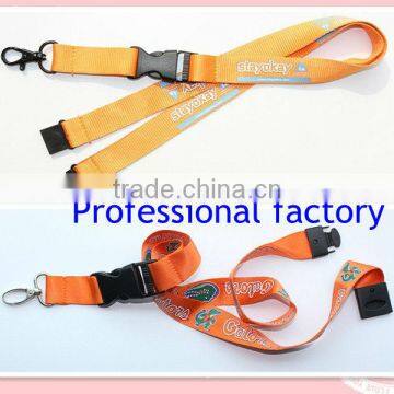 2013 fashionable and practical cheap polyester plain lanyards cool design no minimum order