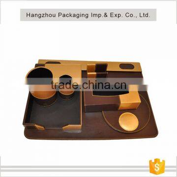 Large Capacity Personalized Faux Leather Decorative Storage Boxes