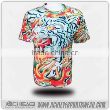 2017 custom quality sport t shirt, 100% polyester tall t-shirts