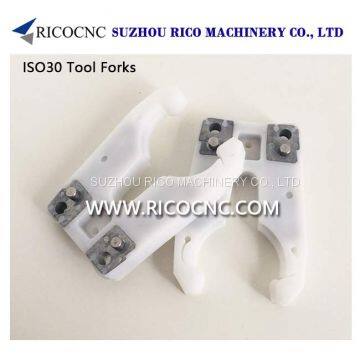 RICOCNC White ISO30 Tool Forks ATC Tool Changer Grippers for CNC Router Machine