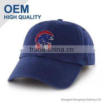 6 panel baseball cap with high quality embroidery