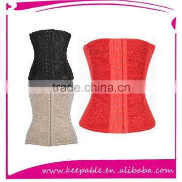 Women Steel Boned Lace Fabric Waist Slim corsets