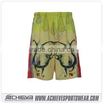 custom-made soccer shorts with sublimated colorful