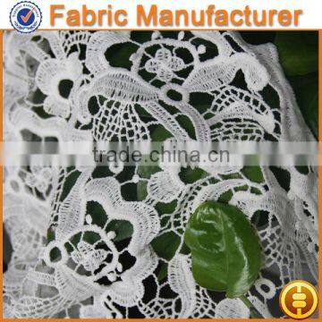 E cicheng textile good designs polyester lace hot selling african water soluble chemical lace fabric