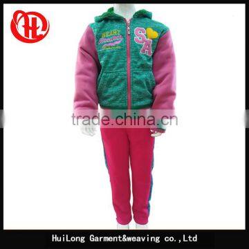 New Style Children Girls Clothing Fleece Set photo-5