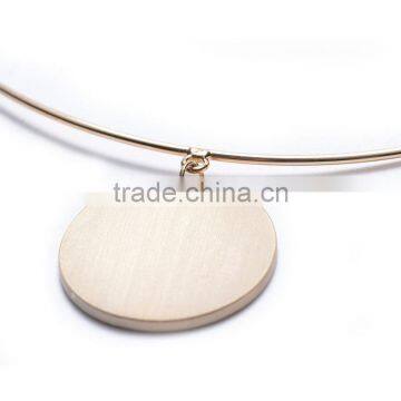 Hot Style Metal Sequins Necklace Jewelry Circular Fashionable Vintage Earrings Collar Wholesale photo-2