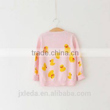 Girls Stylish Design Cartoon Fleece Print Coat in Spring photo-2
