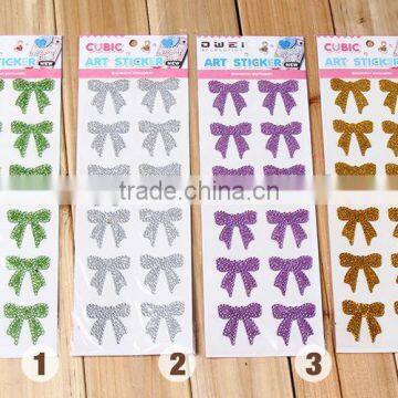 Wholesale Custom Glitter Crystal Sticker Diy Self Adhesive Back Glue Acrylic Rhinestone Sticker photo-6