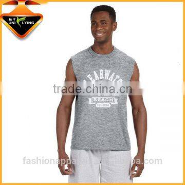 Men's fashion printed cototn/spandex gym apparel