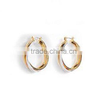 Indian Style Artificial Gold Plated Hoop Earrings