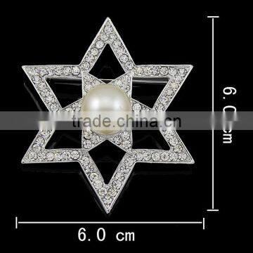 Big pearl snowflake brooch big flower shape brooch flower shaped wedding invitations