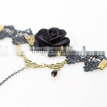 Yiwu Wholesale Rose Lace Bracelet Hot Girls Bracelets Sets With Ring photo-4
