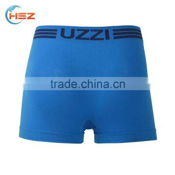 HSZ-0020 Mens Hot Seamless Plain Underwear Brand Names Sexy Blue Boxer Shorts Wholesale Custom Stylish Boxer Briefs photo-5
