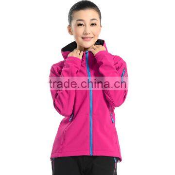 Spring Autumn Women Outdoor Camping Sports Coat Softshell jacket