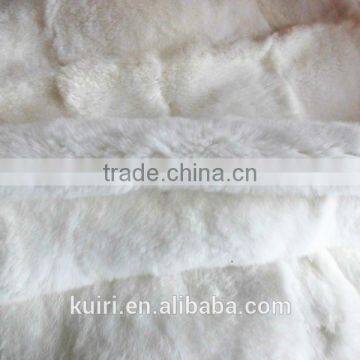 2016 Real Natural White Bed Rabbit Fur Rug Decorative Floor Fur Throw Carpet Blanket Home Decor Bedding New photo-3