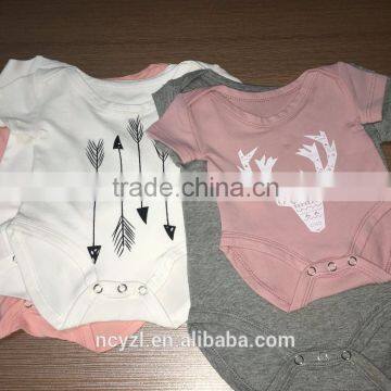 High quality and softy clothes for baby 100% bamboo baby rompers