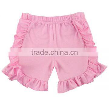 Best-selling Boutique Baby Clothing Infant&toddler Clothes Baby Icing Ruffle Solid Blank Infant Baby Shorts