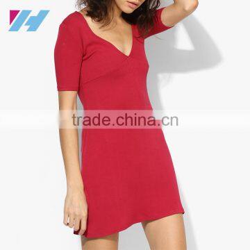 Ladies Simple New Fashion Clothing Sexy Bodycon Shift Dress photo-2