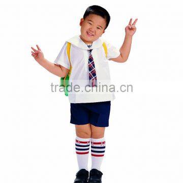 Juqian Primary Kid School Uniforms Design With Pictures Short Sleeve Shirt