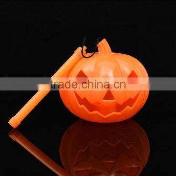 Halloween Outdoor Flashing Toy Plastic Portable LED Lantern Pumpkins Light For Child