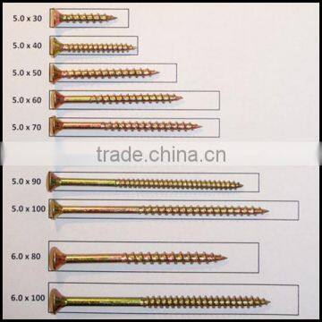 Made in Taiwan Chipboard Screw Particle Board Screw Gympsum Board Screw Pozi Drive Countersunk Head Six Lobe Recess Torx Drive photo-4