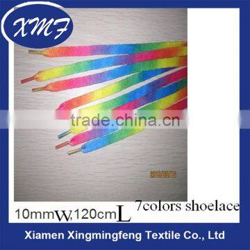 mixed rainbow colors shoelace