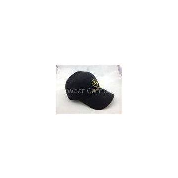 Embroidery Black Cotton Baseball Cap for Sport Cap Sandwich Brim