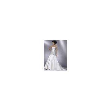 High quality custom made sheath bridal wedding dress