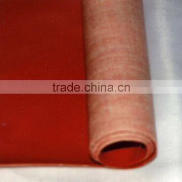 Aramid fabric with one side coated of silicon rubber