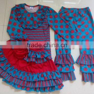 3 pcs mustard pie remake cotton girls thanksgiving outfits cheap china bulk wholesale clothing